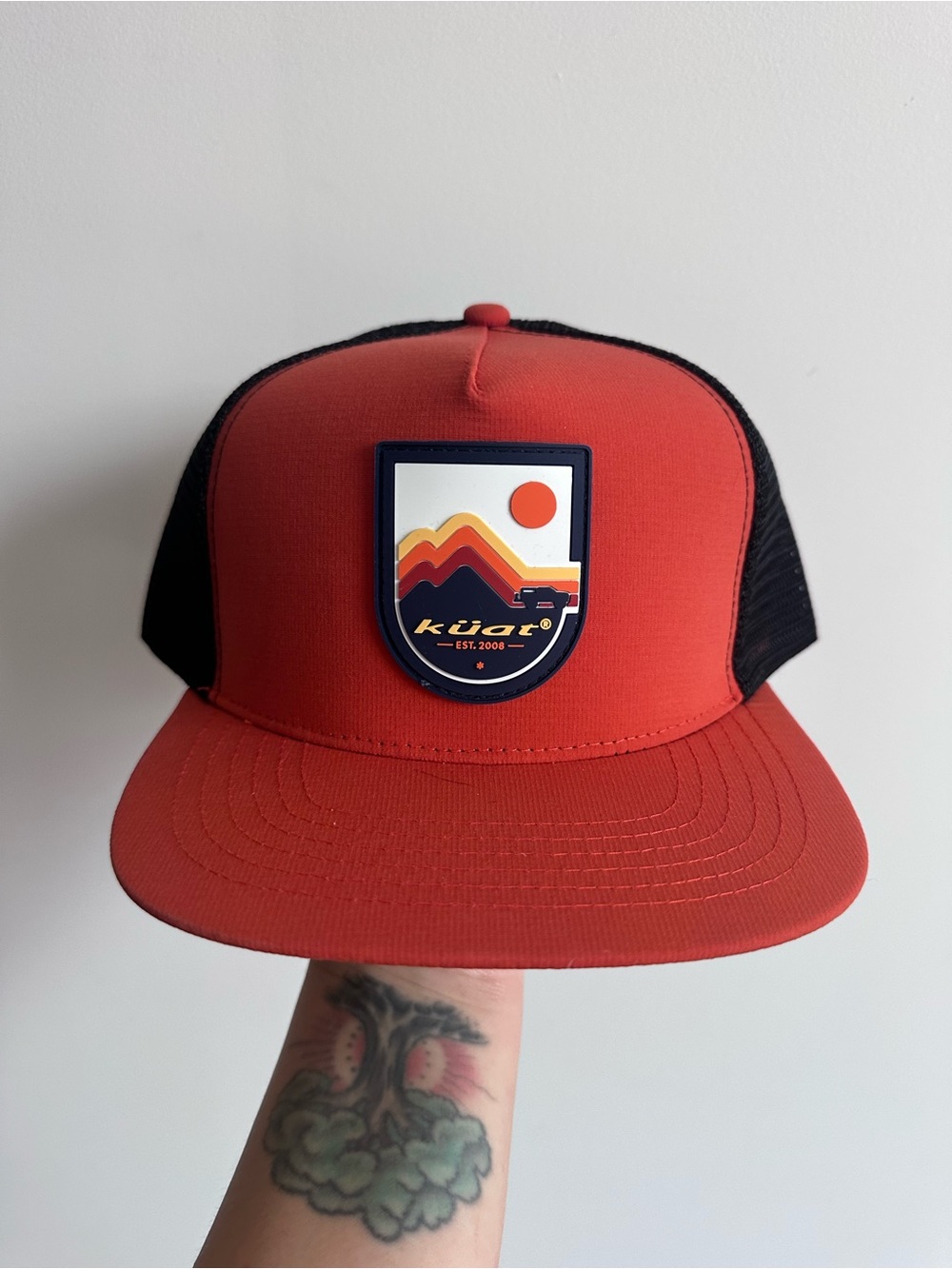 Kids Red & Black Trucker Hat